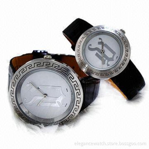 Lovers Fashionable Watches with Flower on Case